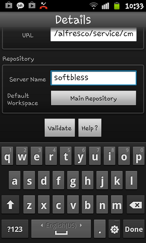 Url-Alfresco-Android