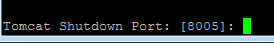 Tomcat Shutdown Port