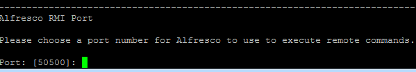 Alfresco RMI Port