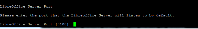 LibreOffice Server Port